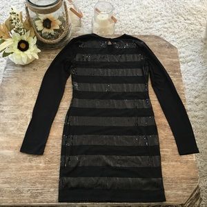 BEAUTIFUL BLACK SEQUIN STRIPED SOPRANO DRESS ✨
